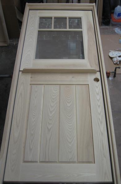 Rustic hardwood dutch door