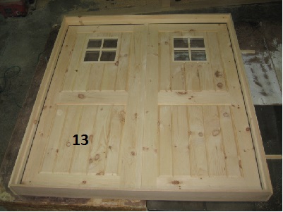 Exterior double door with 4 lite windows