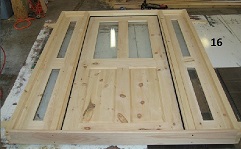 Exterior door with custom 2 lite window with matching sidelights