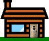 Miniature log cabin