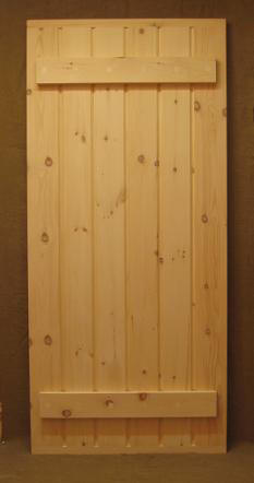 Stockade exterior wood door