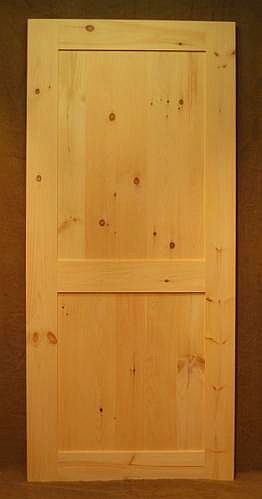 2 panel pine door