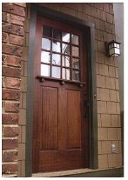 Custom finished rustic door