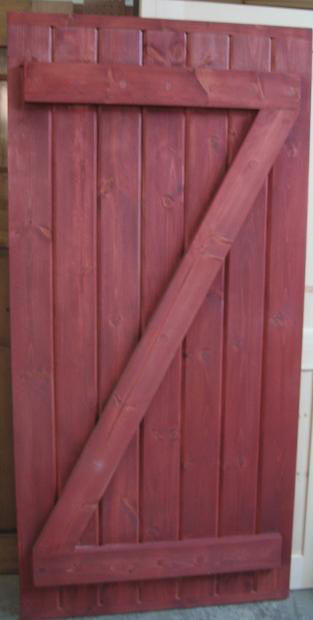 Exterior finished wood door