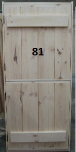 Exterior dutch stockade door