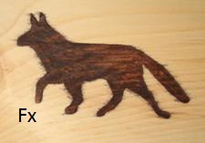 Fox carving